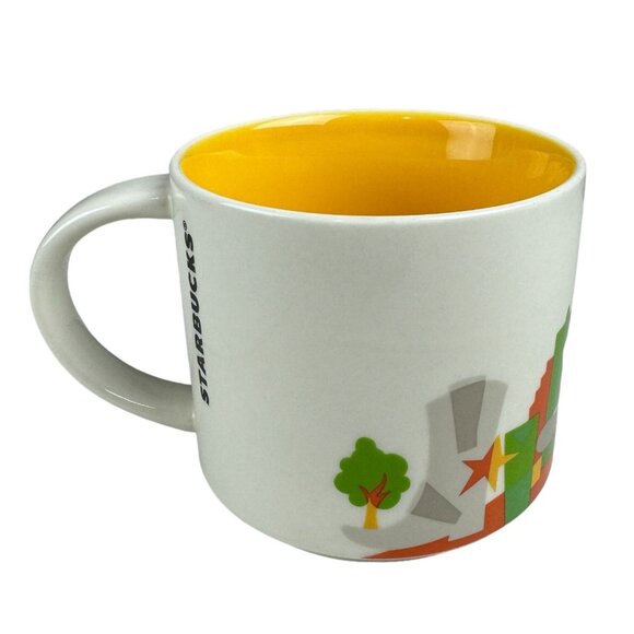 Starbucks You Are Here Collection Dallas Mug 14 fl oz Yellow Interior - Picture 3 of 6